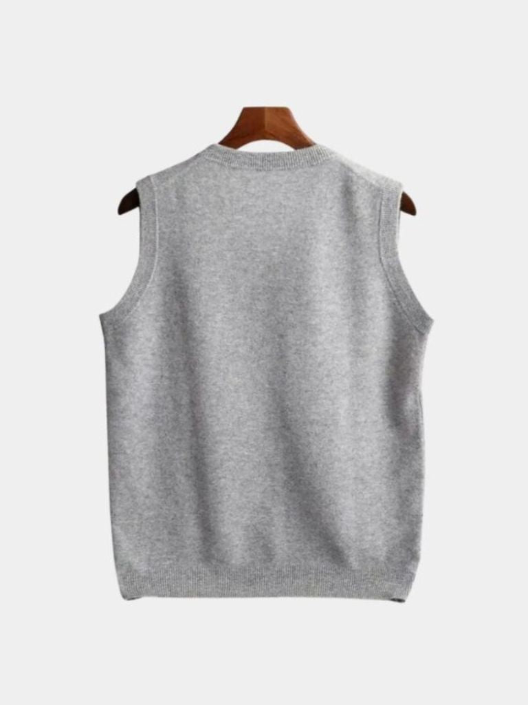 100% Merino Wool Sweater Vest - Cross & Crown