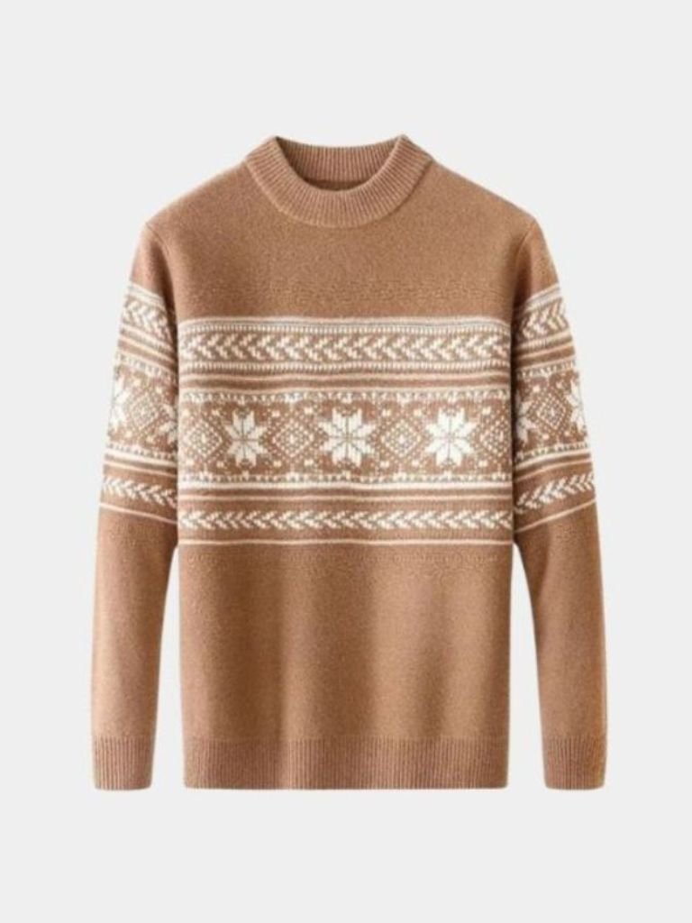 100% Wool Fair Isle Pullover Sweater Jumper
