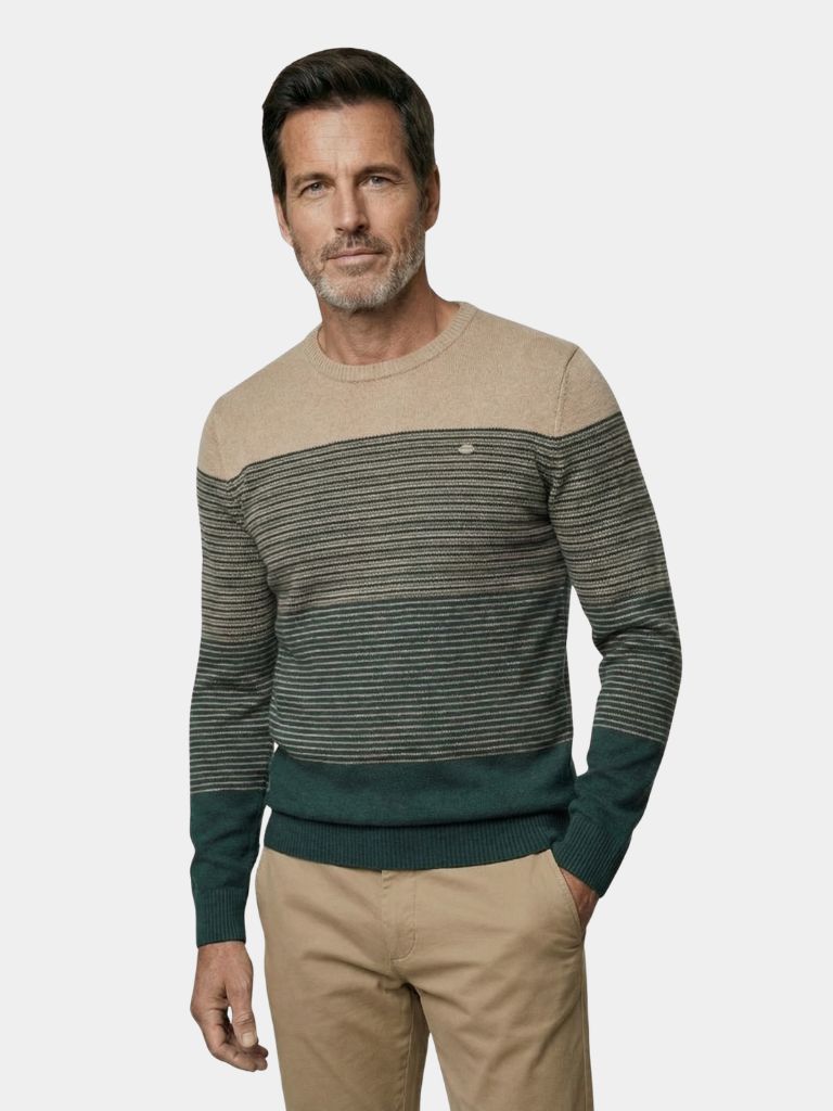 Crew Neck Knitwear Knit Pullover Sweater Jumper - Cross & Crown