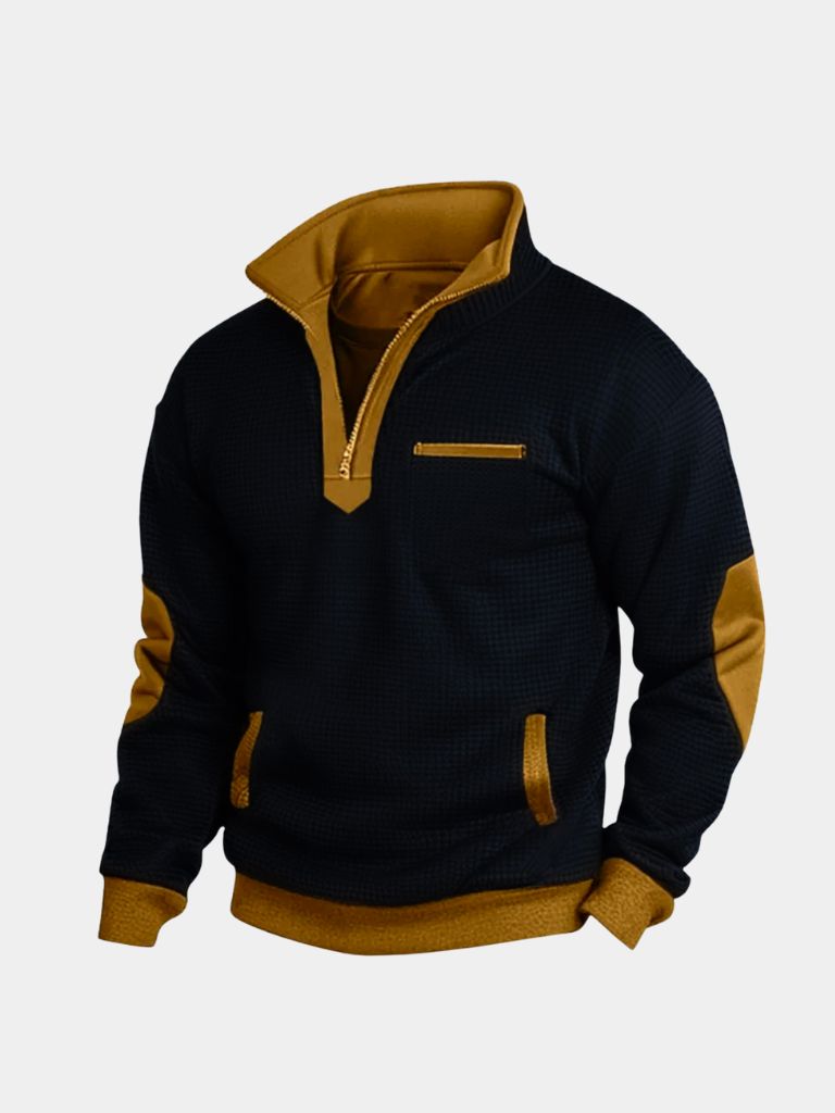 Explorer High Collar Quarter Zip Pullover - Cross & Crown