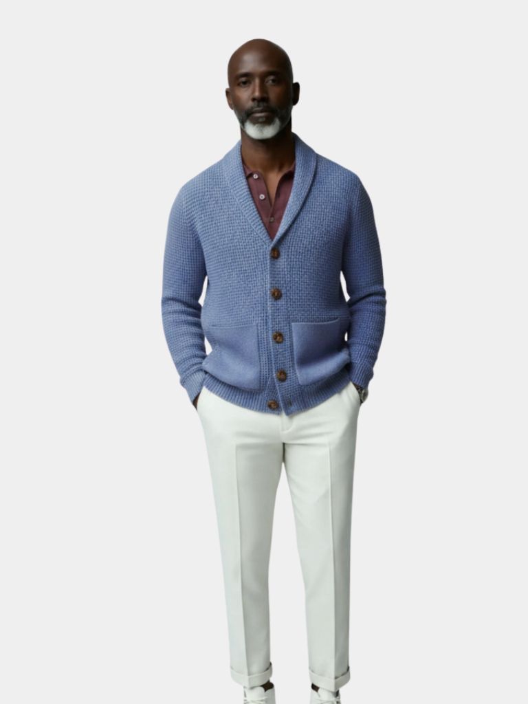 Sophisticated Winter Wool Cardigan - Cross & Crown