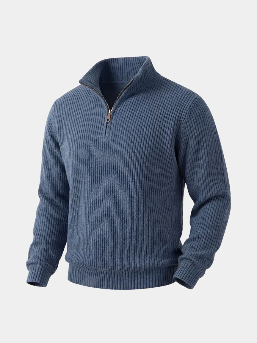 Classic Highland Quarter-Zip Sweater - Cross & Crown
