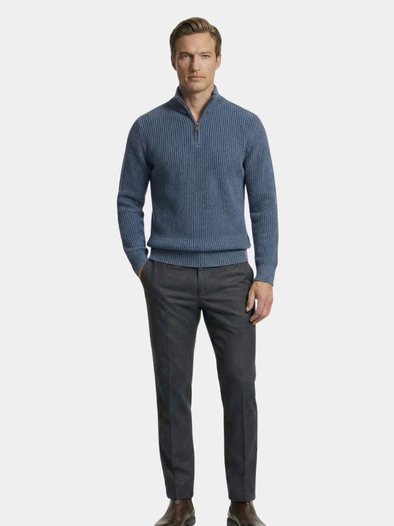Classic Highland Quarter-Zip Sweater - Cross & Crown
