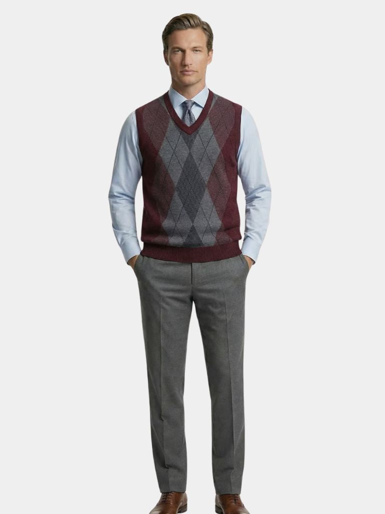 Academic Essential Knit Vest - Cross & Crown