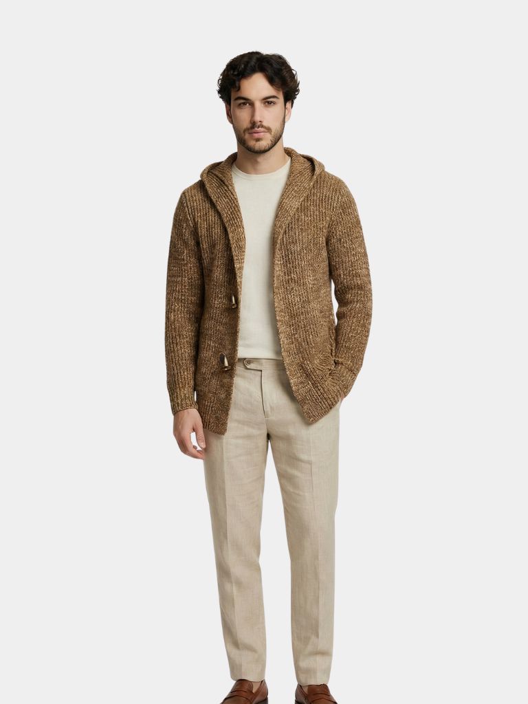 Himalaya Knit Hooded Jacket - Cross & Crown