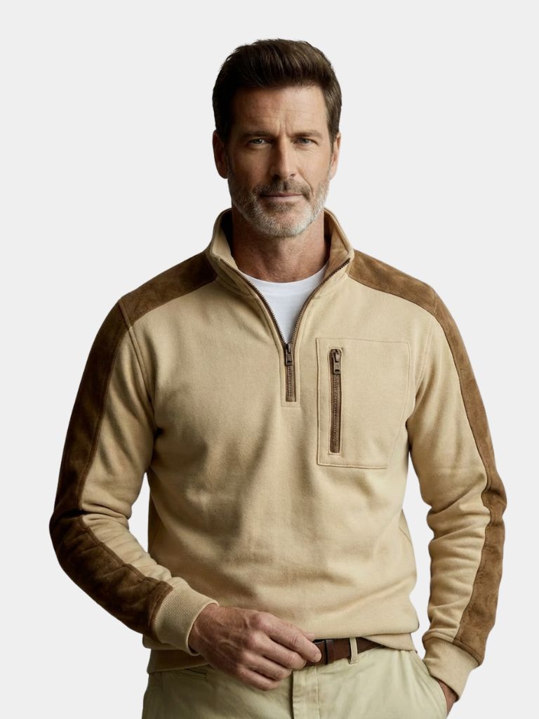 Urban Explorer High Collar Quarter Zip Pullover - Cross & Crown