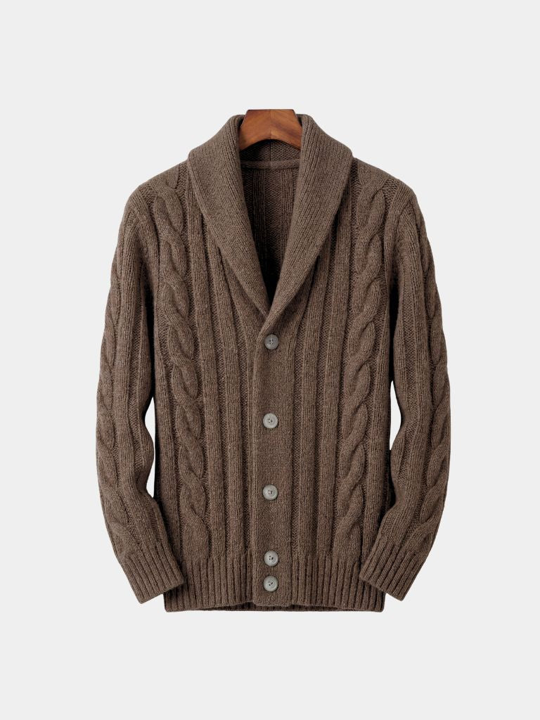 Men's Knitted Cardigan - Cross & Crown