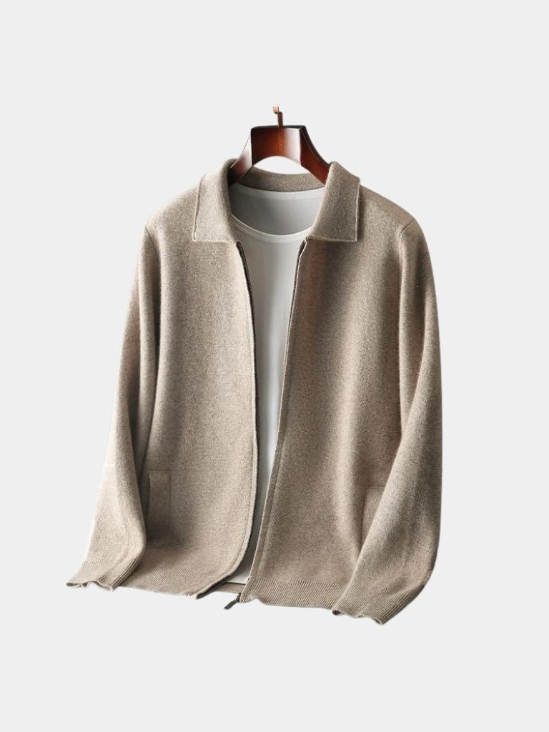 Cashmere Heritage Knit Jacket - Cross & Crown