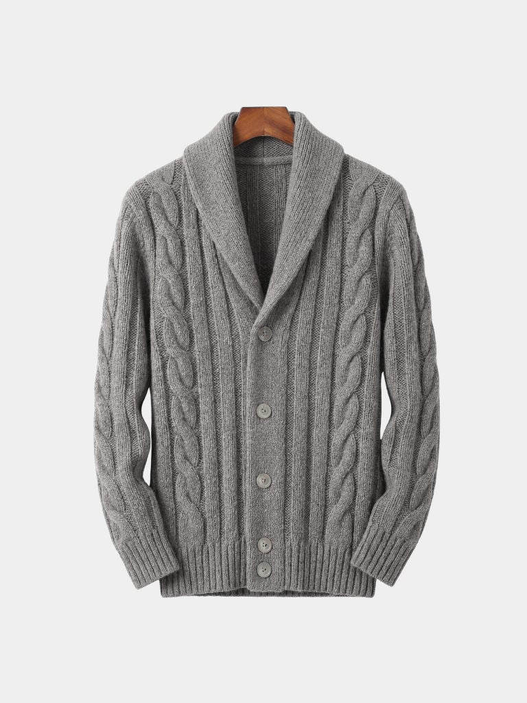 Men's Knitted Cardigan - Cross & Crown