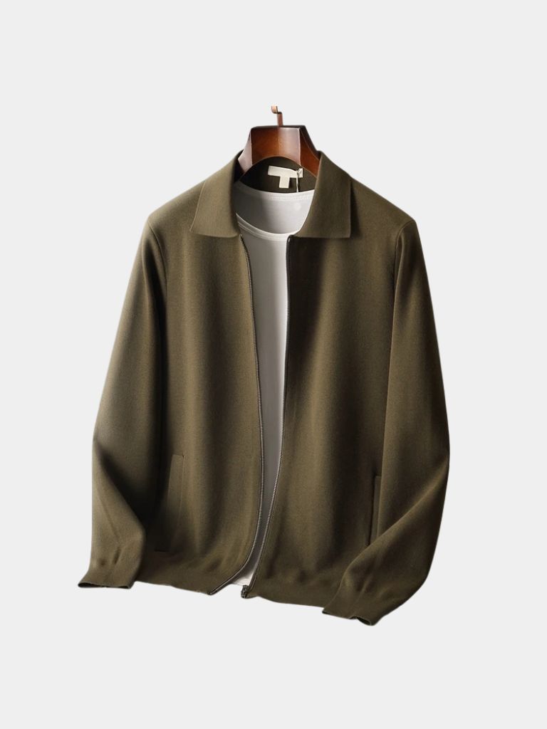 Cashmere Heritage Knit Jacket - Cross & Crown