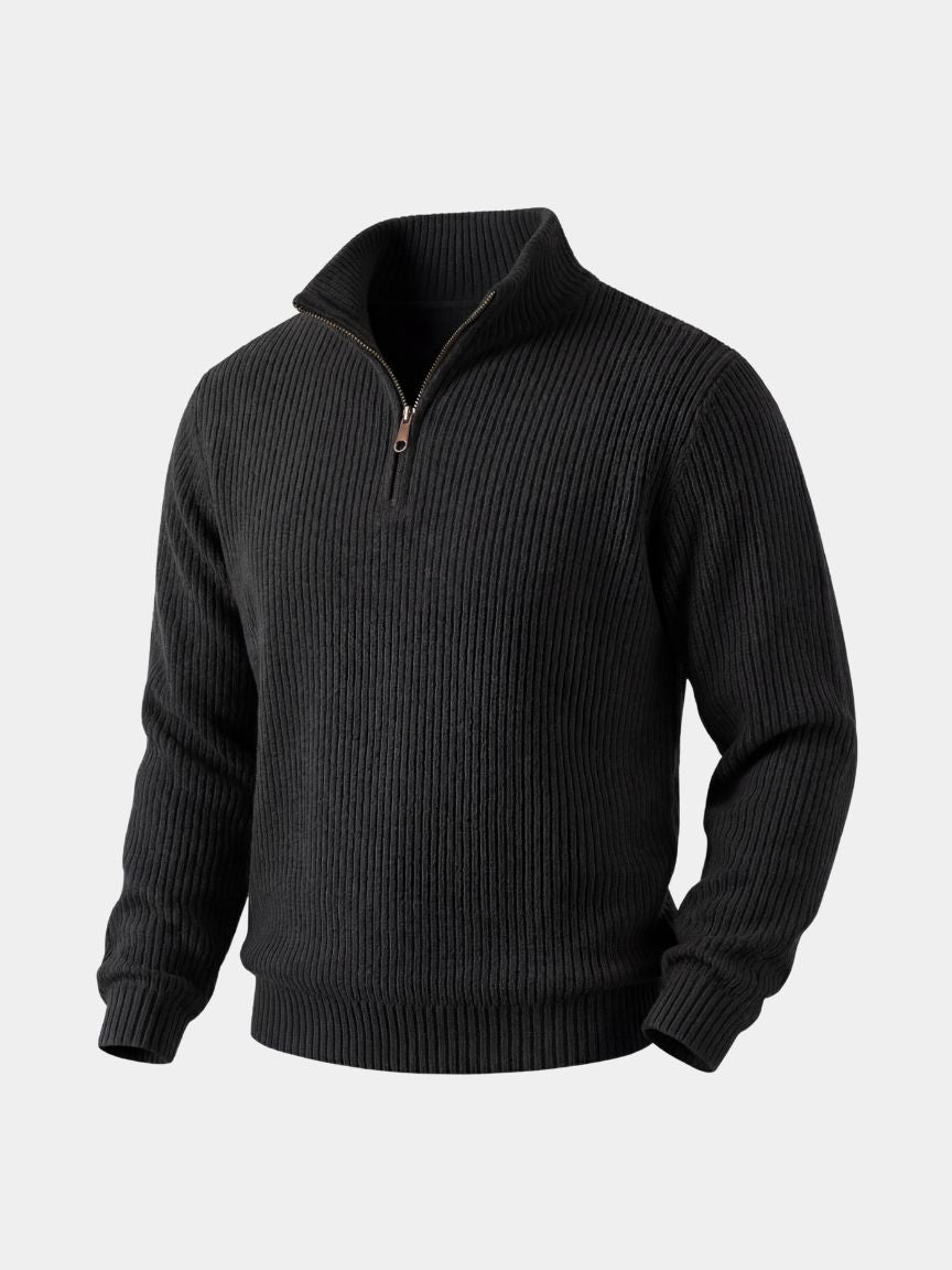 Classic Highland Quarter-Zip Sweater - Cross & Crown