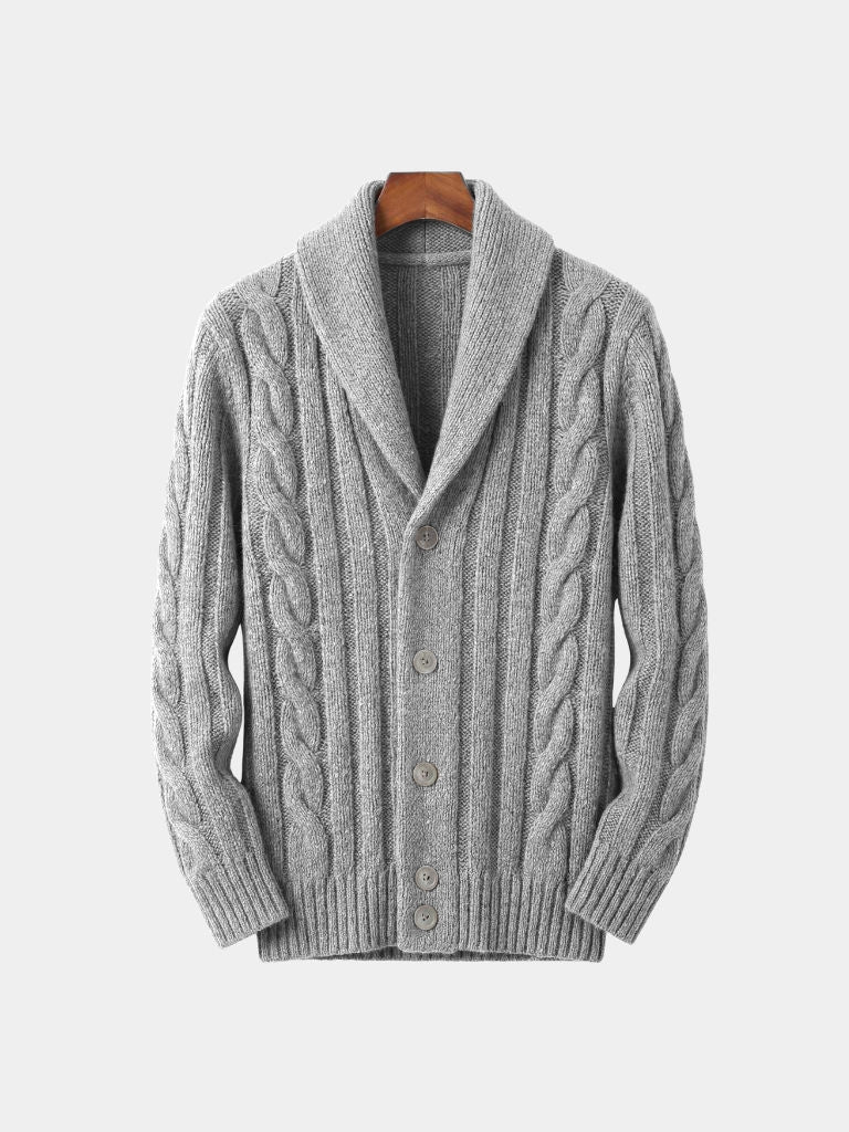 Men's Knitted Cardigan - Cross & Crown