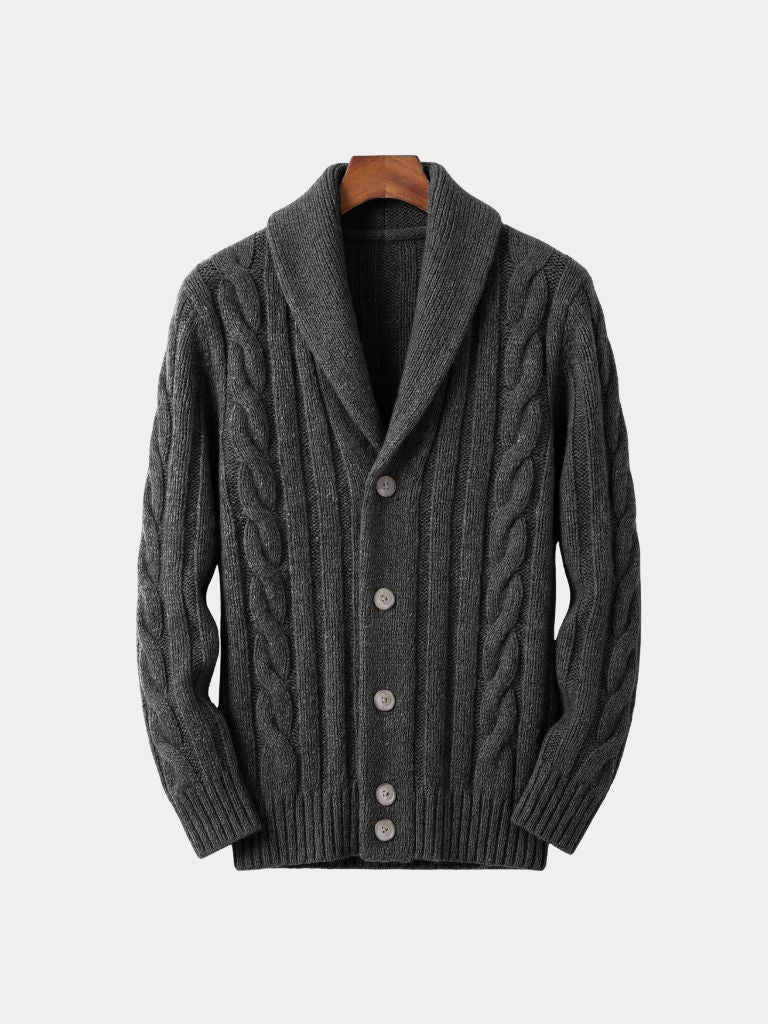 Men's Knitted Cardigan - Cross & Crown