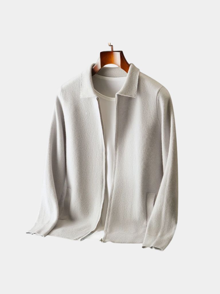 Cashmere Heritage Knit Jacket - Cross & Crown