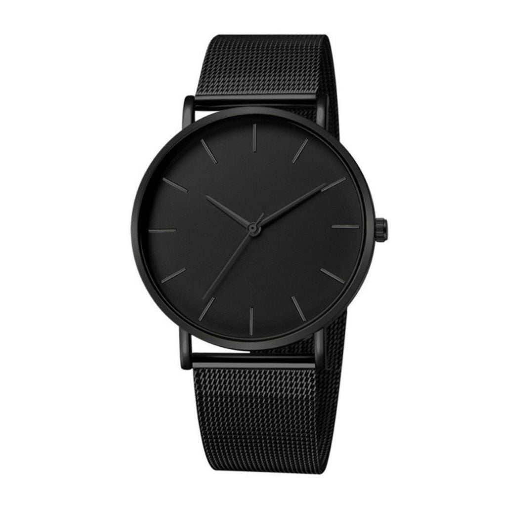 Noir Edge Mesh Watch