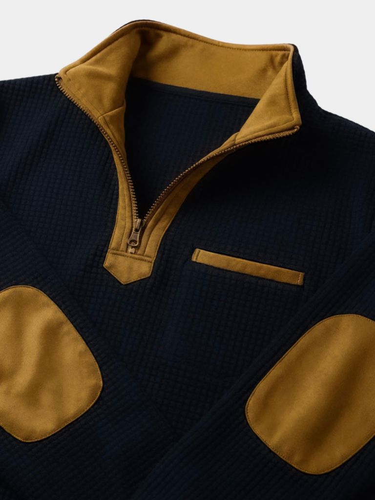 Explorer High Collar Quarter Zip Pullover - Cross & Crown