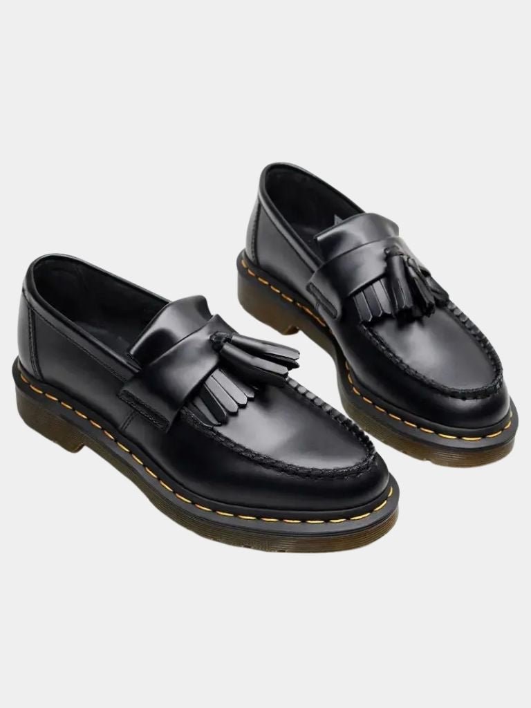 Black Leather Loafers - Cross & Crown