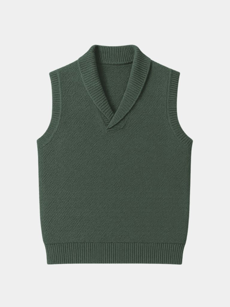 British Knit Vest Waistcoat - Cross & Crown