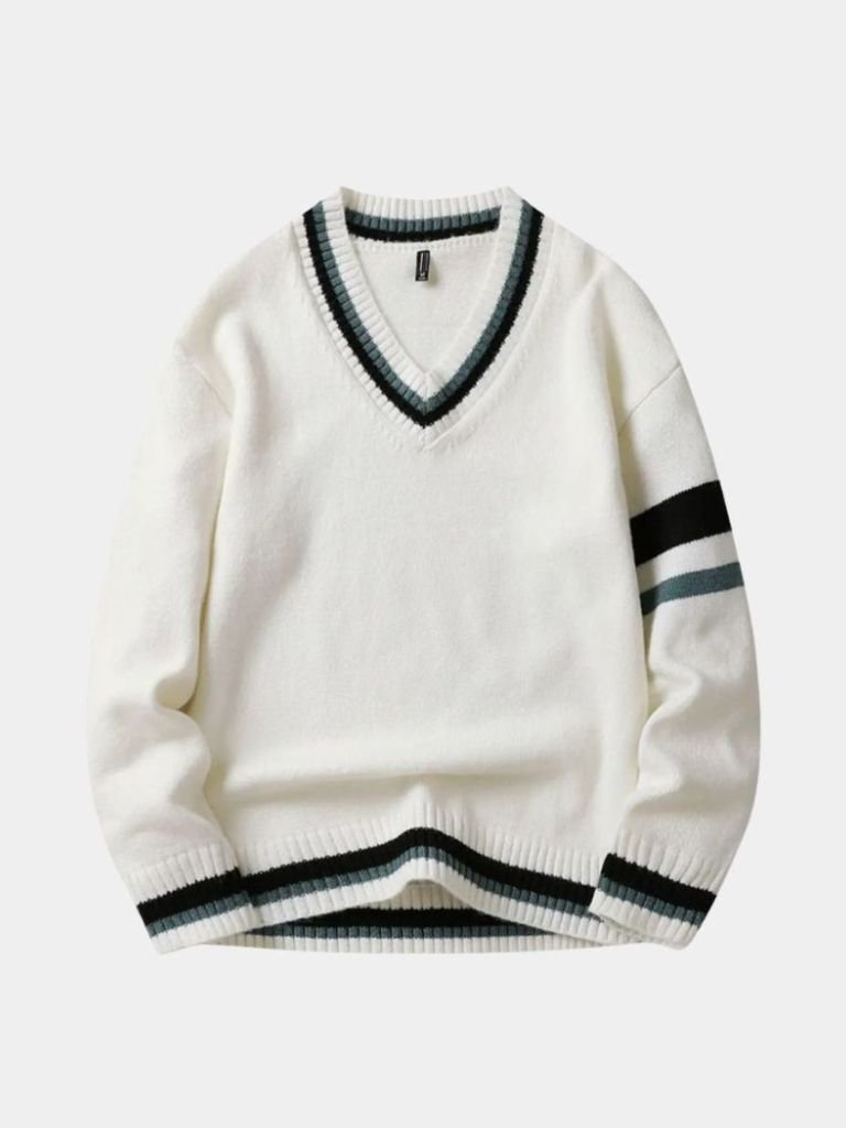 Classic V-Neck Sweater - Cross & Crown