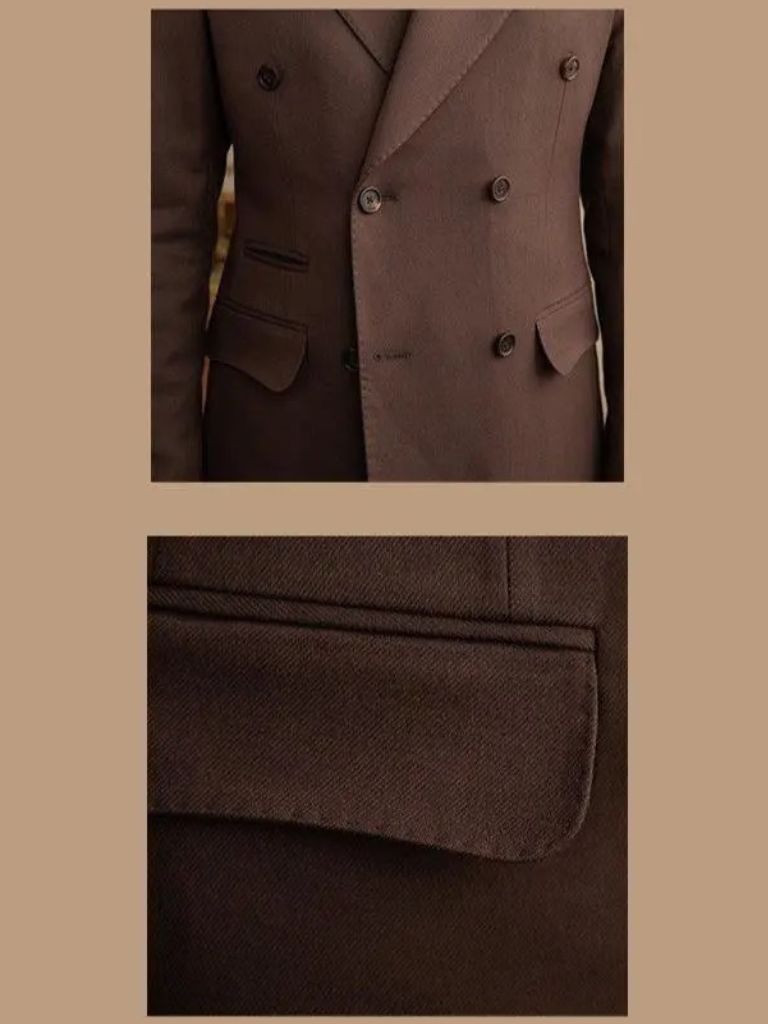 Dark Brown Garbadine Suit