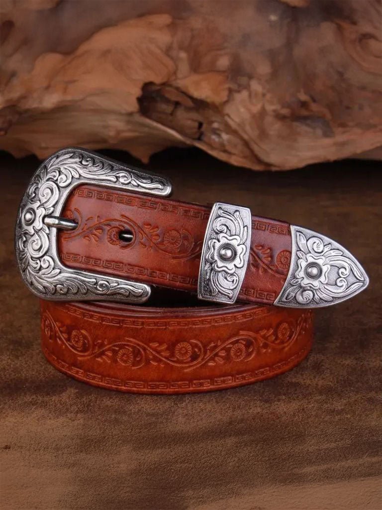 Elegant Western Leather Belt