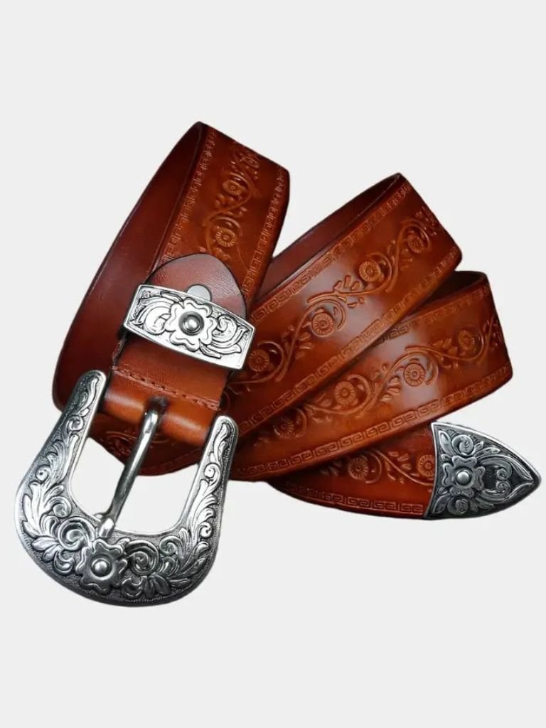Elegant Western Leather Belt