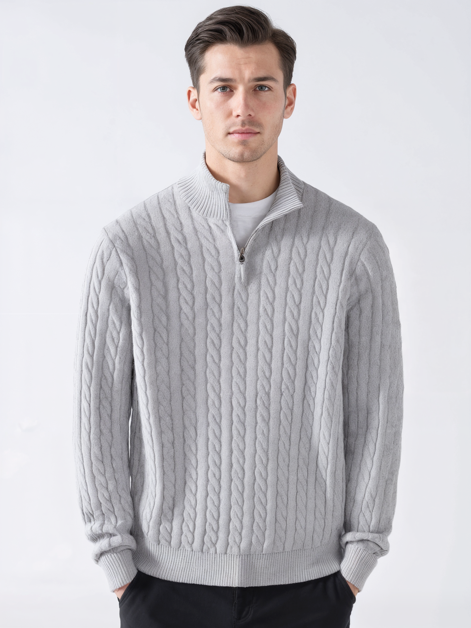 HOMMEOR Alder Zip Sweater