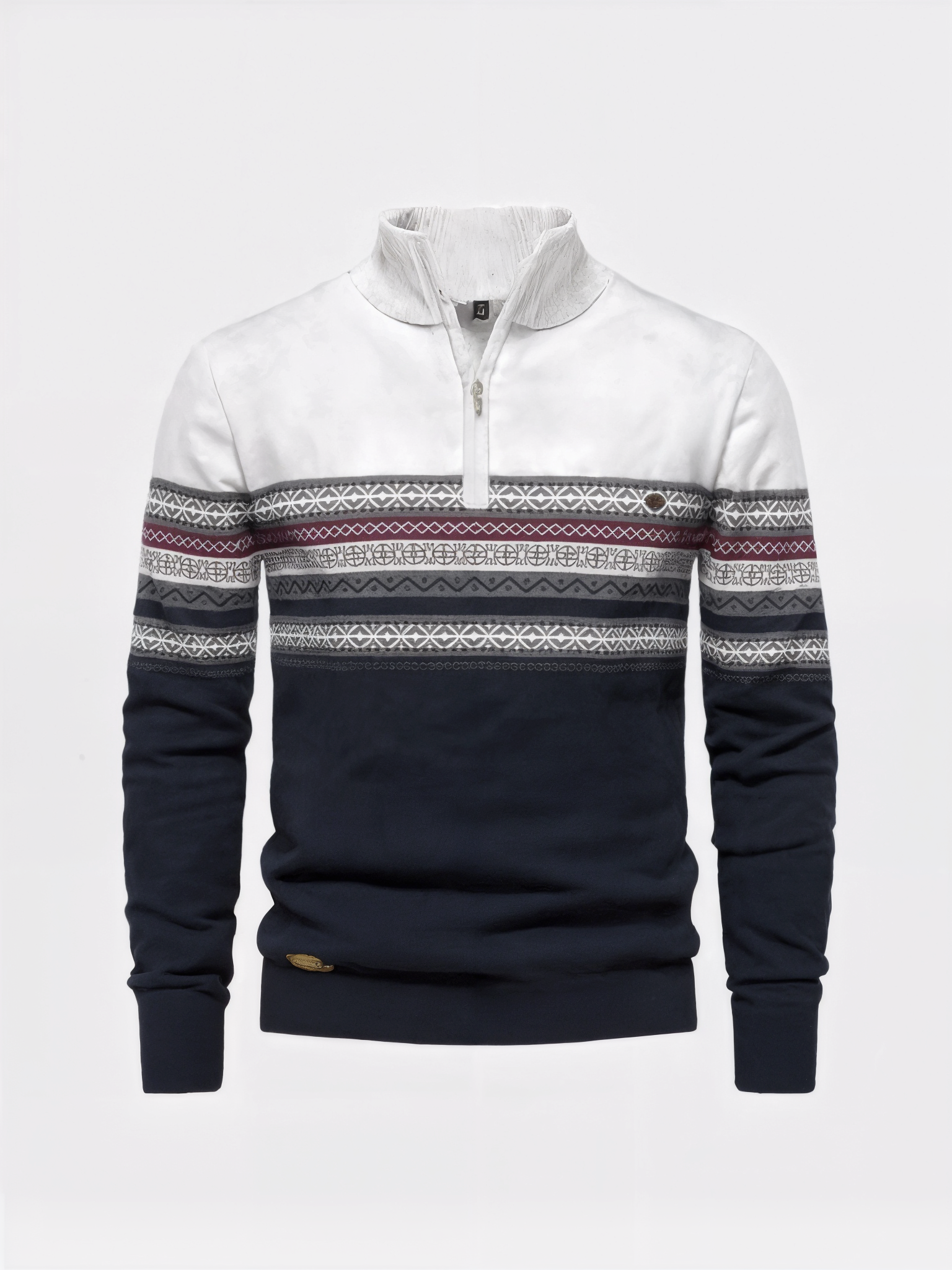 Half Zip Knit Pullover Sweater