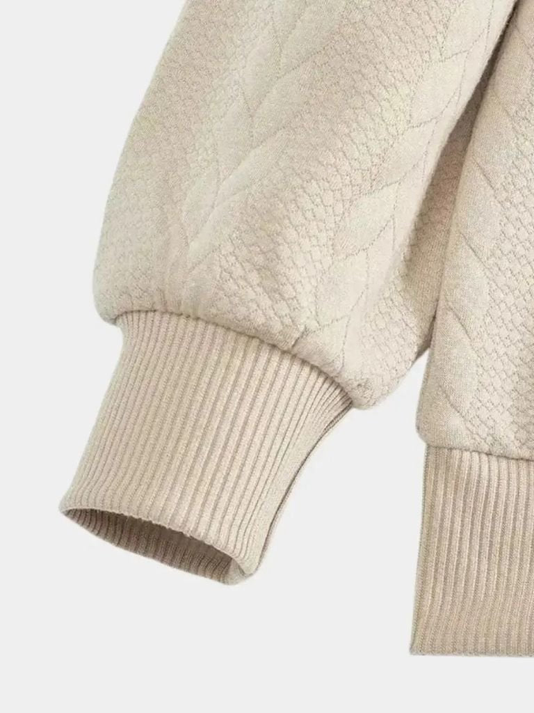 Essential Henley High Collar Quarter Zip Pullover - Cross & Crown