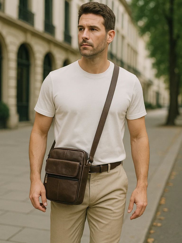 Essential Leather Shoulder Bag
