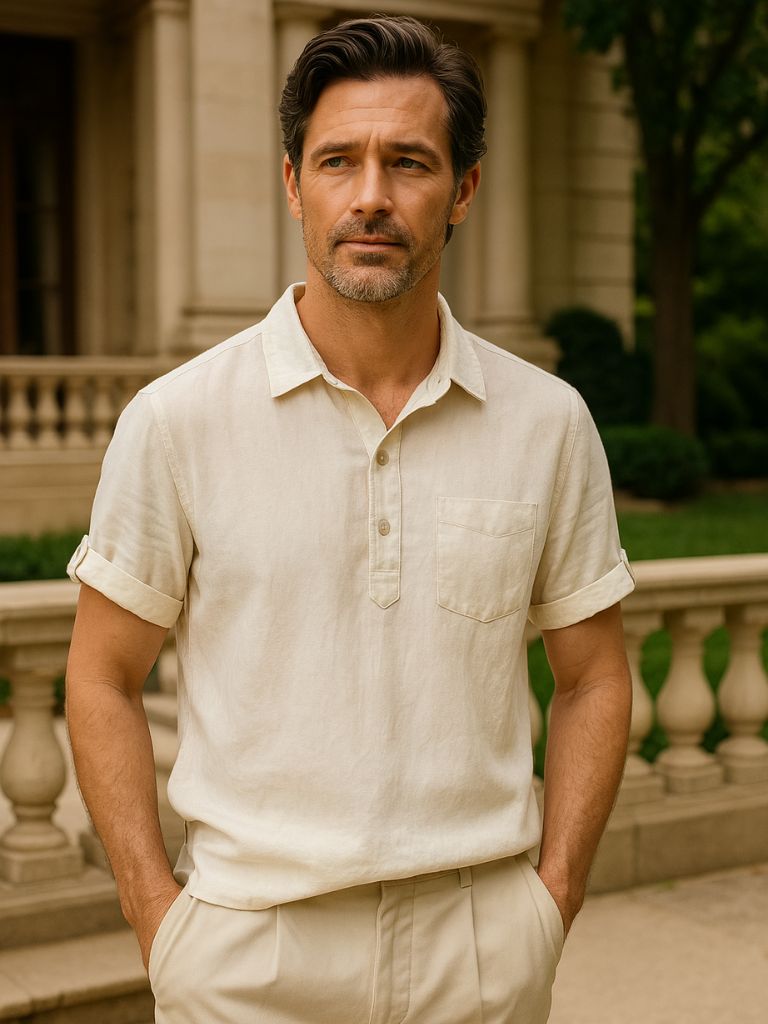 Essential Linen Shirt - Cross & Crown