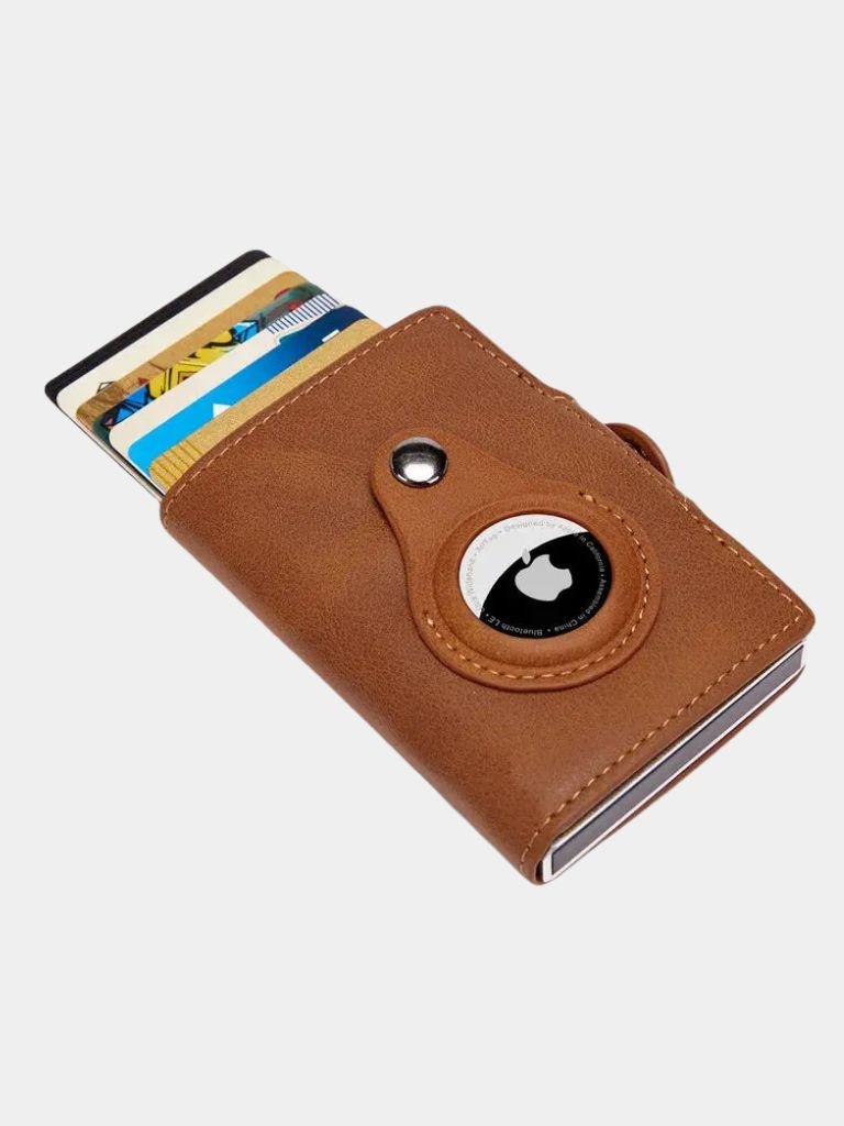 Essential Modern Wallet with AirTag Holder RFID Blocking