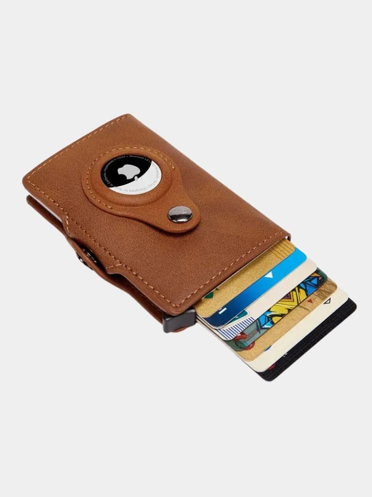 Essential Modern Wallet with AirTag Holder RFID Blocking