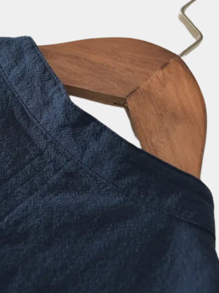 Essential Short Sleeve Linen Shirt - Cross & Crown