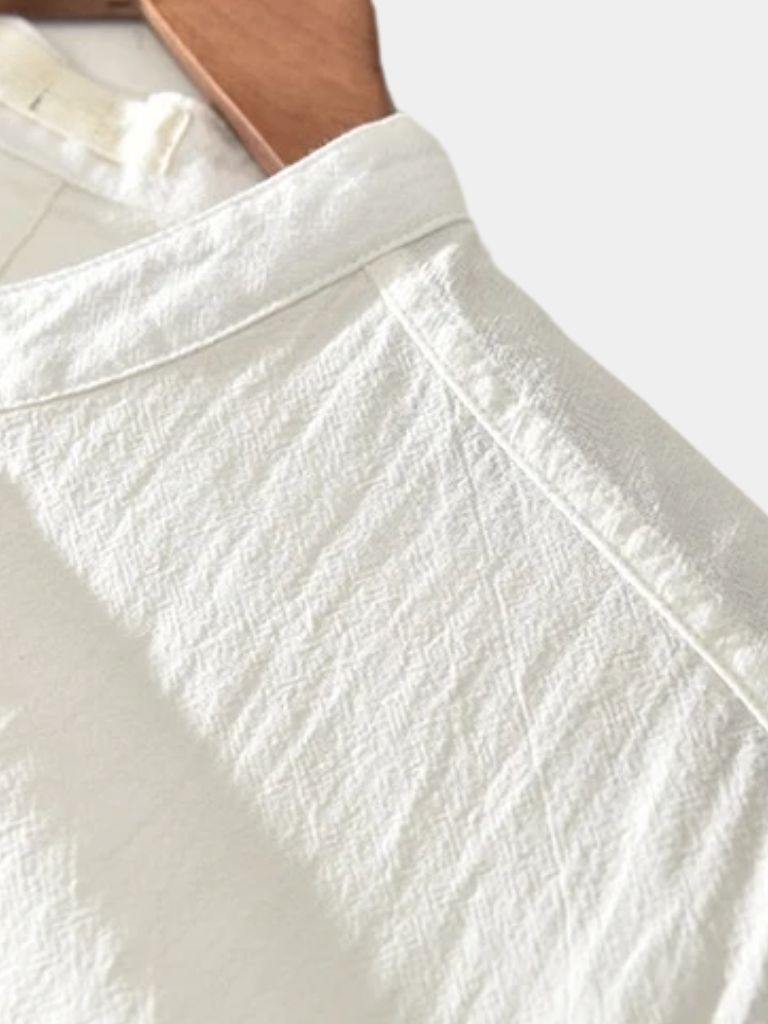 Essential Short Sleeve Linen Shirt - Cross & Crown