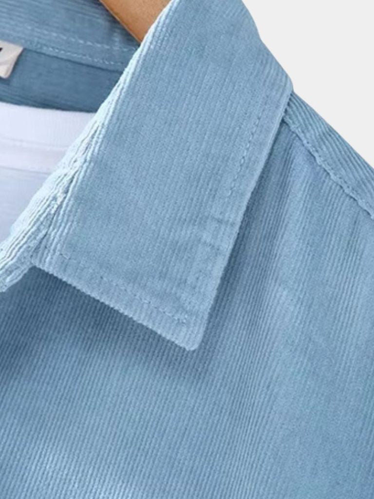 Corduroy Classic Blue Shirt