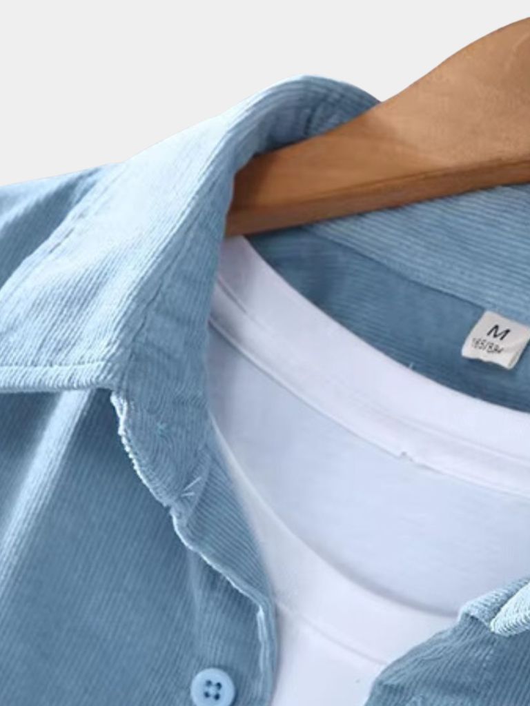 Corduroy Classic Blue Shirt