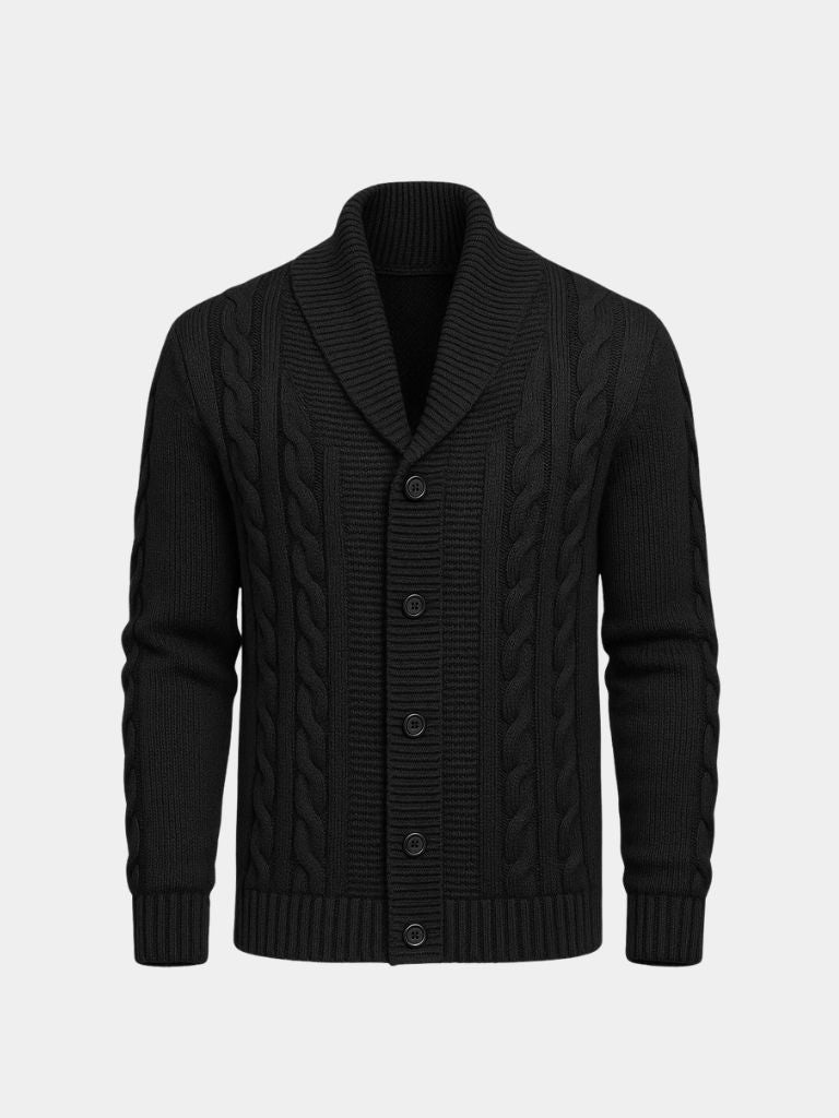 Men's Elegant Knit Cardigan - Cross & Crown