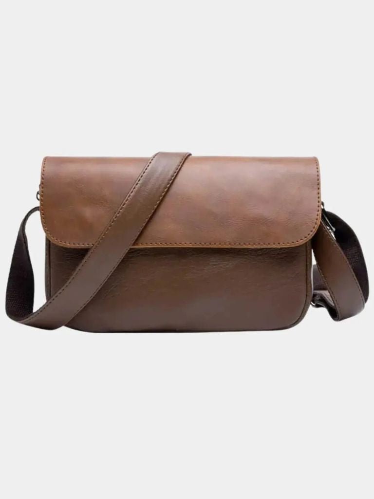 Milan Essential Leather Shoulder Bag