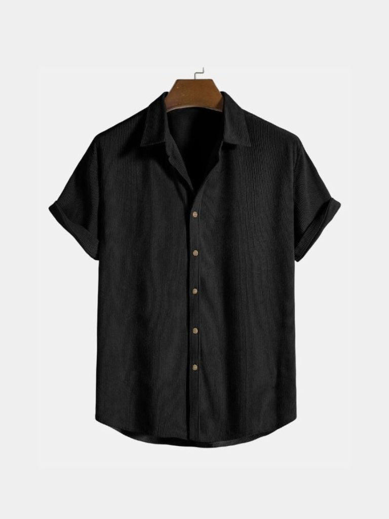 Minimalist Corduroy Shirt - Cross & Crown