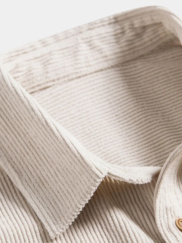 Minimalist Corduroy Shirt - Cross & Crown