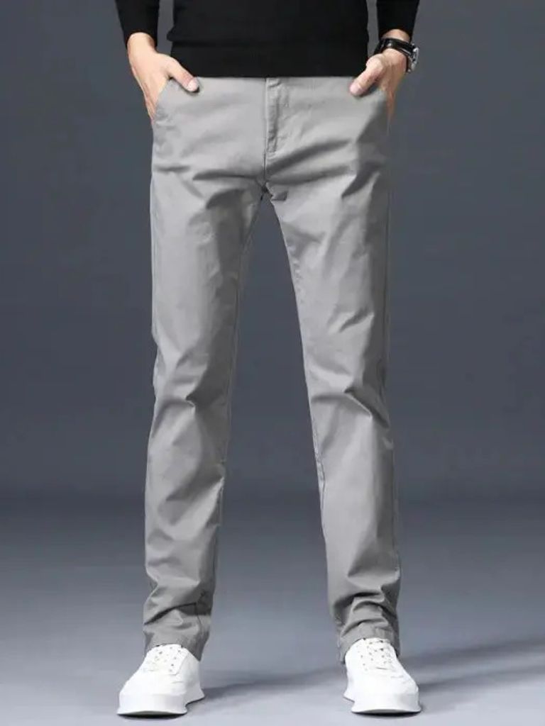 Minimalist Straight Trousers - Cross & Crown