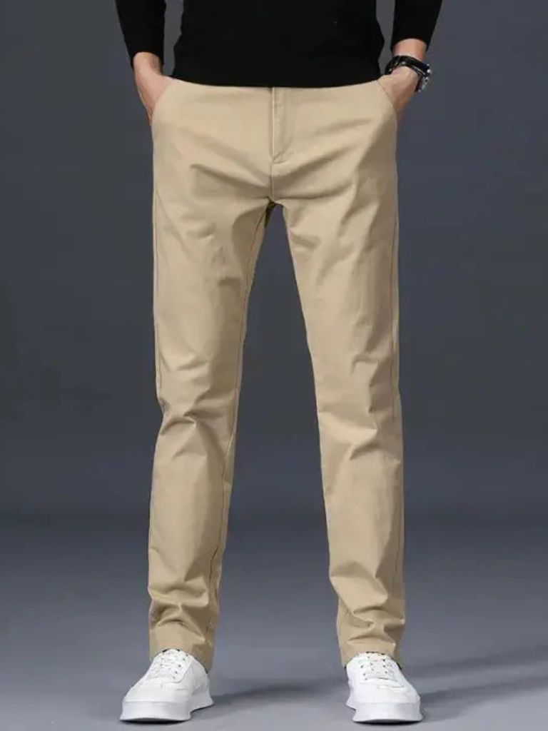 Minimalist Straight Trousers - Cross & Crown