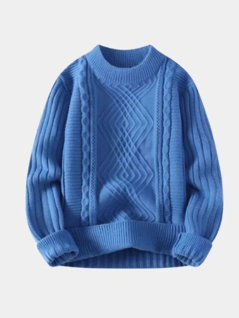 Minimalist Textured Sweater - Cross & Crown