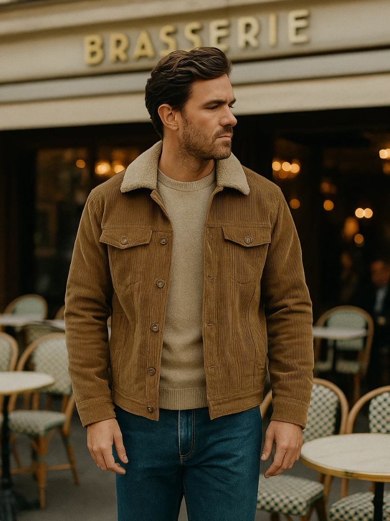Minimalist Vintage Corduroy Jacket - Hommeor