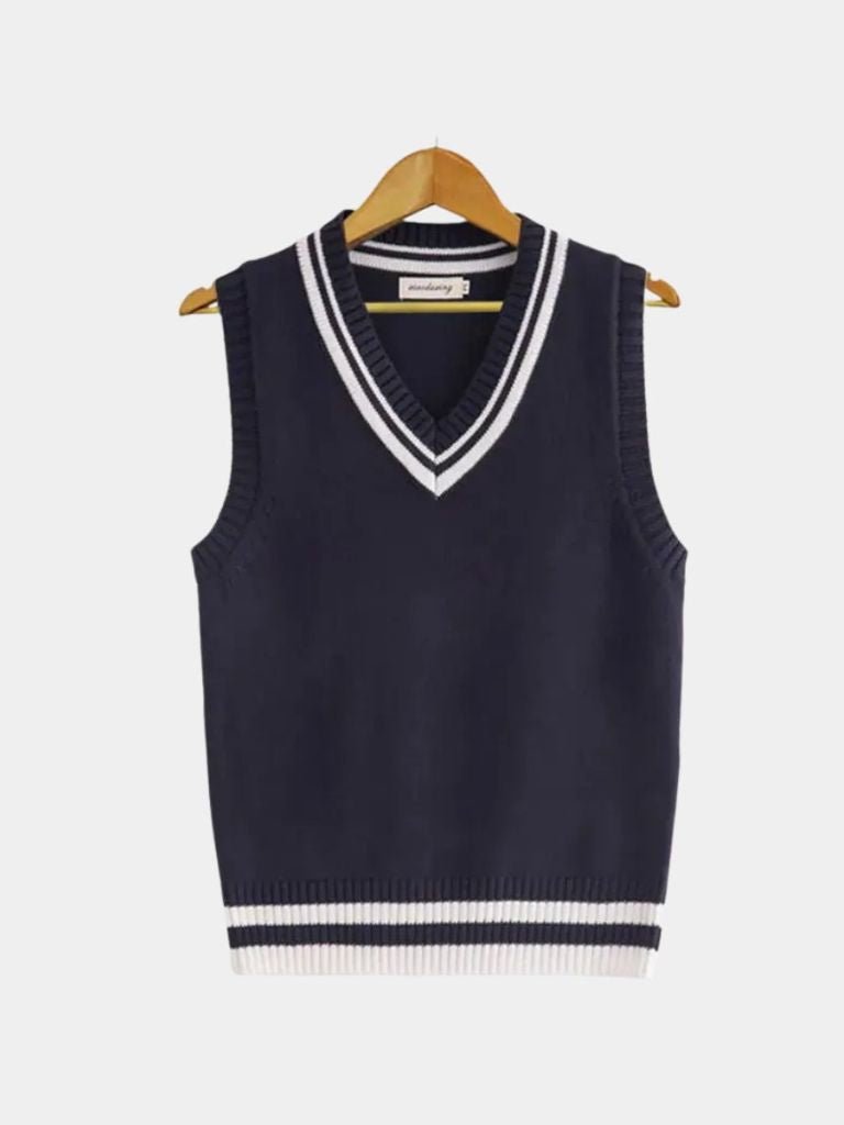 Old Money Essential Knit Vest - Cross & Crown