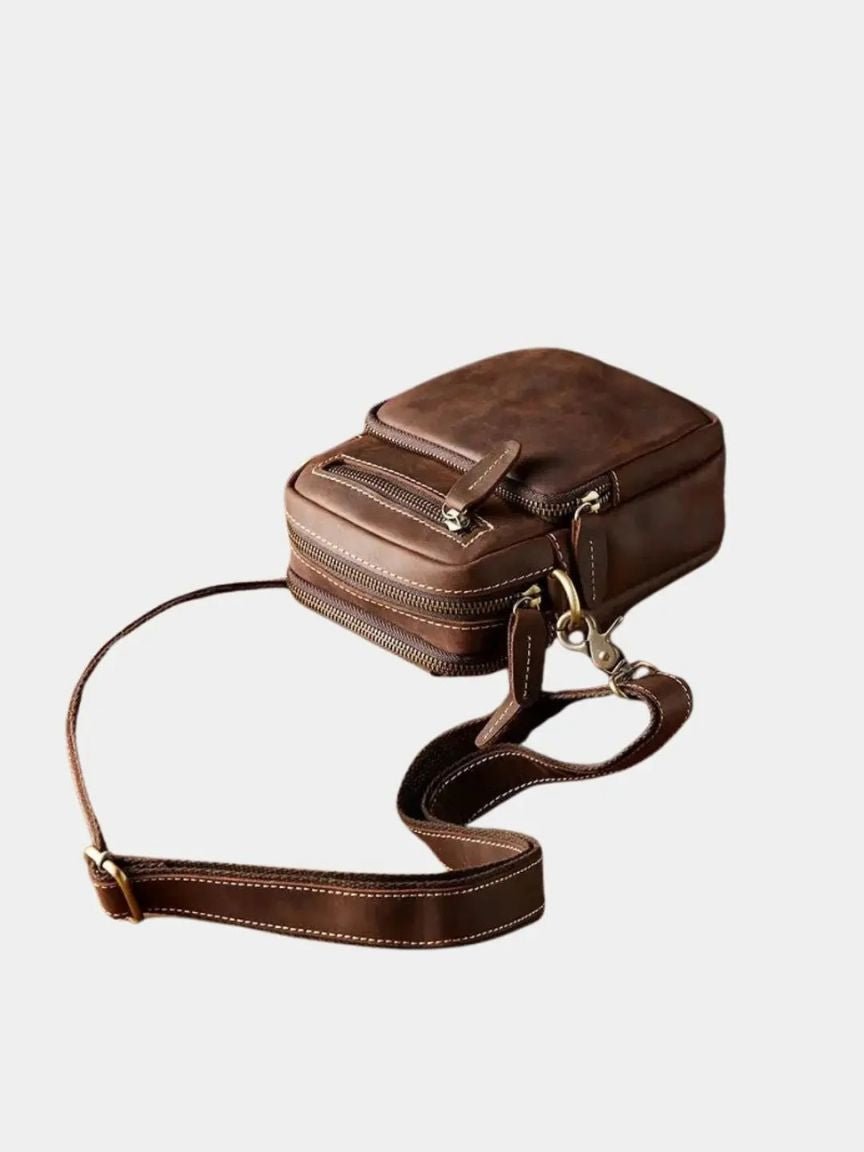 Retro Leather Men's Shoulder Bag