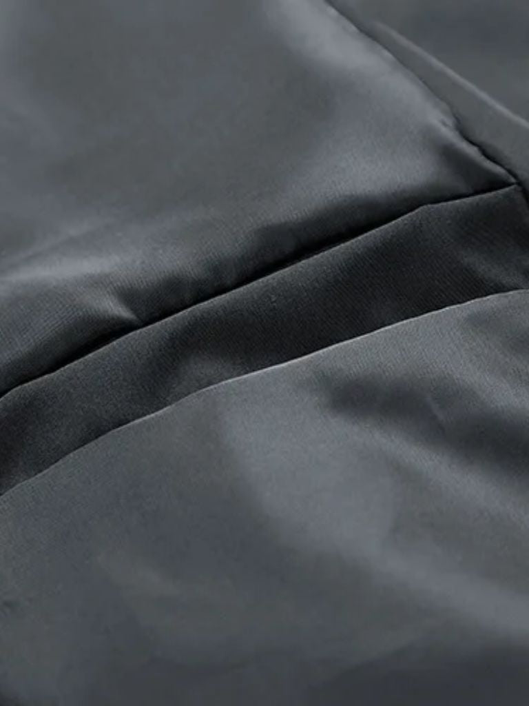 Sherpa Sleeves Padded Bomber Jacket - Cross & Crown