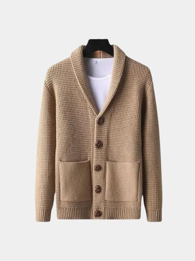 Sophisticated Winter Wool Cardigan - Cross & Crown