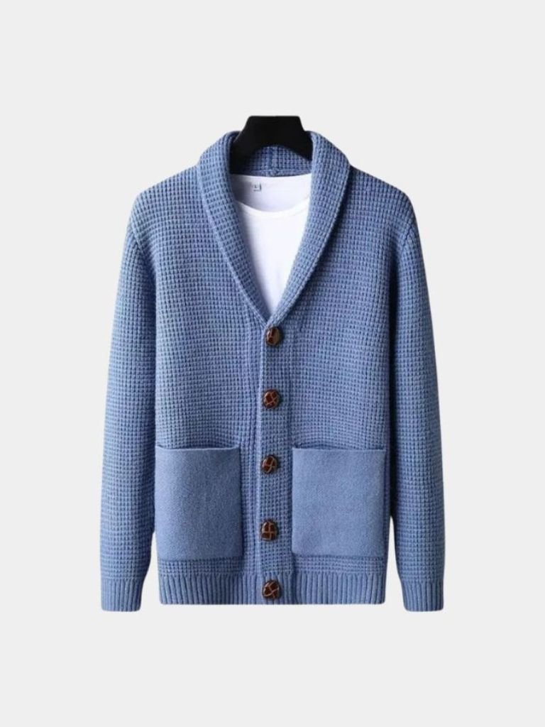 Sophisticated Winter Wool Cardigan - Cross & Crown